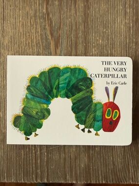 The Very Hungry Caterpillar Board Book by Eric Carle - Green & Red